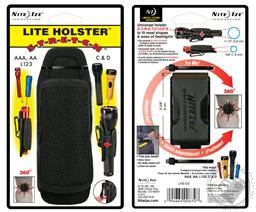 Clip-On Flashlight Holster with Stretch Capability and 8-Position Rotating Clip,Nite Ize