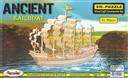 3-D Wooden Puzzle: Ancient Sailboat (Wood Craft Construction Kit) 39 Pieces Ages 6 and Up,Puzzled Inc