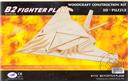 3-D Wooden Puzzle: B-2 Fighter Plane (Wood Craft Construction Kit) 40 Pieces Ages 7 and Up,Puzzled Inc