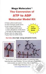 The Conversion of ATP to ADP Molecular Model Kit (103 Pcs) Mega Molecules,Mega Molecules LLC