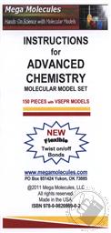 Advanced Chemistry Molecular Model Kit (150 Pieces with VSEPR Models),Mega Molecules LLC