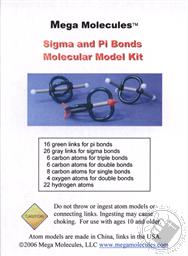 Sigma and Pi Bonds Molecular Model Kit (88 Pcs) Mega Molecules,Mega Molecules LLC