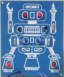 LED Robot Blinker Kit (Model K-17 Electronic Experiment Kit - Requires Soldering),Elenco Electronics