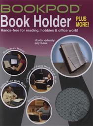 Bookpod Book Holder  (Color: Gray) Hands-free for Reading, Hobbies and Office Work (Studypod),Genio LLC