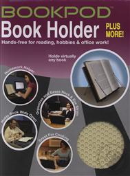 Bookpod Book Holder (Color: Beige) Hands-free for Reading, Hobbies and Office Work (Studypod),Genio LLC