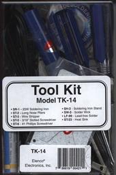 9 Piece Electronic Technician Starter Tool Kit (Model TK-14) (Electronic Experiment Kit - Requires Soldering),Elenco Electronics