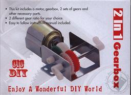 Do It Yourself 2 in 1 Gearbox Kit (Electronic Experiment Kit),Elenco Electronics