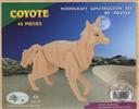 3-D Wooden Puzzle: Coyote (Wood Craft Construction Kit) 43 Pieces Ages 6 and Up,Puzzled Inc
