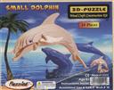 3-D Wooden Puzzle: Small Dolphin (Wood Craft Construction Kit) 24 Pieces Ages 5 and Up (Puzzle/ Wooden),Puzzled Inc