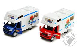 Diecast Camper Van/ RV Model with Pullback Action and Openable Doors (5 inch length/ 5
