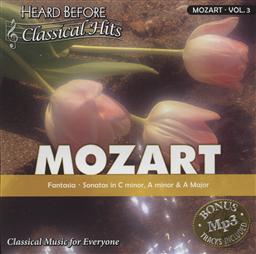 Heard Before Classical Hits: Mozart Volume 3 (Fantasia, Sonatas in C Minor, A Minor and A Major),Select Media