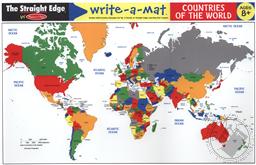Write-A-Mat The United States (USA Map Learning Mat) The Straight Edge Learning Mats by Melissa & Doug,Melissa & Doug