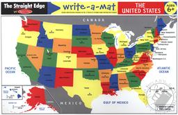 Write-A-Mat Countries of the World (World Map Learning Mat) The Straight Edge Learning Mats by Melissa & Doug,Melissa & Doug