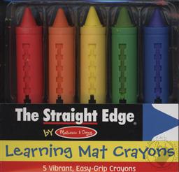 The Straight Edge Write-on/ Wipe-off Crayons for Melissa & Doug Learing Mats,Melissa & Doug