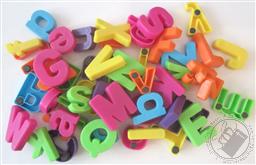 1.5 inch to 3 inch high Multi-Color Magnetic Upper and Lower Case Letter Set (Upper and Lower Case Alphabet),OT Co