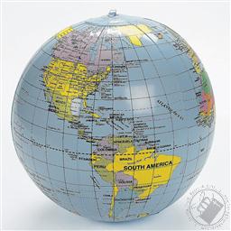 Inflatable World Globe / Political Map of the World Beach Ball,OT Co