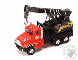Construction Truck Crane Diecast Vehicle with Pullback Action (Color: Red),Shing Fat LTD