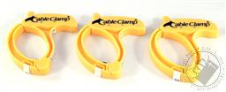 Cable Clamp, LARGE Cable / Hose / Rope / Power Tool / Computer Cable Clamp, Yellow Color (Set/ Pack of 3),QA Worldwide