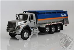 2018 International Workstar Gulf Oil Tanker Truck 1:64 Scale Diecast Model, SD Trucks,Greenlight Collectibles 