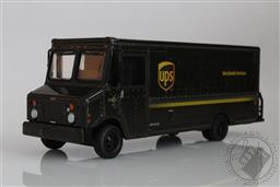 UPS Parcel Service Mail Delivery Box Truck 1:64 Scale Diorama Diecast Model,Greenlight Collectibles 