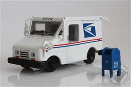 USPS Postal Service Mail Truck LLV with Mailbox 1:64 Scale Diorama Diecast Model,Greenlight Collectibles 
