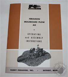 Ferguson AO Moldboard Plow, Operators Manual, Ford-Ferguson,Harry Ferguson Inc.