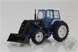 1982 Ford 5610 Tractor w/ Front Loader and Cab Diecast Model 1:64 Scale (Blue),Greenlight Collectibles 