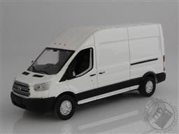 2015 Ford Transit High Roof Work Van 1:64 Scale Diecast Model (Oxford White),Greenlight Collectibles 