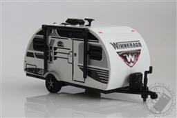 2016 Camper/ Travel Trailer RV, Winnebago Winnie Drop 1:64 Scale Diecast Model (White/ Black),Greenlight Collectibles 