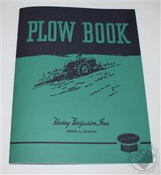 Ferguson Plow Book Operators / Owners Manual, AO Plow, Ford - Ferguson,Harry Ferguson Inc.
