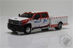 Dually Drivers Series 7 - 2018 Chevrolet Silverado 3500 Dually Service Bed - Illinois Tollway,Greenlight Collectibles 