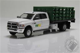 Dually Drivers Series 7 - 2018 Ram 3500 Dually Stake Truck - Waste Management,Greenlight Collectibles 