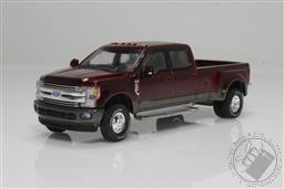 Dually Drivers Series 7 - 2019 Ford F-350 Dually - Ruby Red and Stone Gray,Greenlight Collectibles 
