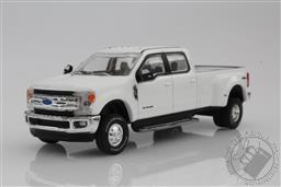2018 Ford F-350 DRW/ Dually Lariat Pickup Truck 1:64 Scale Diecast Model F350 (White),Greenlight Collectibles 