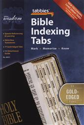 Standard Print Gold Bible Indexing Tabs for any Size Bible (Bible Reference Tabs),Tabbies