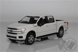 Ford F-150 Pickup Truck 1:64 Scale Diecast Model (White Platinum),Auto World