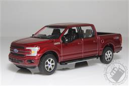 Ford F-150 Pickup Truck 1:64 Scale Diecast Model (Ruby Red),Auto World