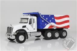 S.D. Trucks Series 11 - 2019 Mack Granite Dump Truck - Red, White and Blue,Greenlight Collectibles 