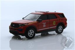 Fire & Rescue Series 1 - 2020 Ford Explorer Police Interceptor Utility - Chicago, Illinois Fire Department Battalion Chief,Greenlight Collectibles 
