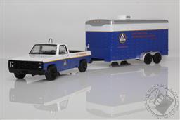 Hitch & Tow Series 22 - 1987 Chevrolet M1008 New York State Emergency Management Office (SEMO) Communications with Communications Trailer,Greenlight Collectibles 