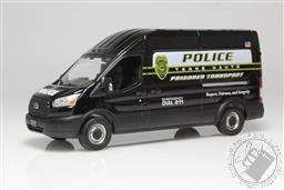 2020 Ford Transit Van LWB High Roof - Terre Haute, Indiana Police Prisoner Transport 1:64 Scale Diecast Model,Greenlight Collectibles 