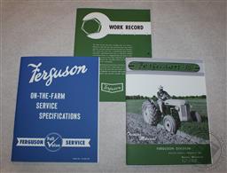 Ferguson TO-35 Owners Manual, Service Manual, & Work Record, 1954, 1955, Massey,Harry Ferguson Inc.