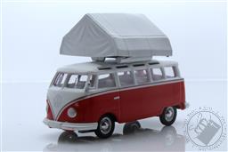 The Great Outdoors Series 1 - 1964 Volkswagen Samba Bus with Camp'otel Cartop Sleeper Tent 1:64 Scale Diecast Model,Greenlight Collectibles 