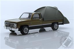 The Great Outdoors Series 1 - 1984 GMC Sierra Classic with Modern Truck Bed Tent 1:64 Scale Diecast Model,Greenlight Collectibles 