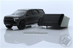 The Great Outdoors Series 1 - 2021 Chevrolet Tahoe Z71 with Modern Rooftop Tent 1:64 Scale Diecast Model,Greenlight Collectibles 