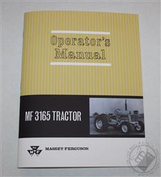 Massey Ferguson MF 3165 Tractor Operators / Owners Manual, Gas and Diesel,,Massey Ferguson Inc.