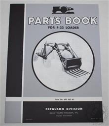 Ferguson F-32 Manure Loader Parts Book / List, Tractor Part Manual,Harry Ferguson Inc.