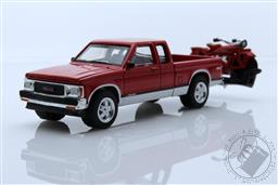 Anniversary Collection Series 13 - 1991 GMC Sonoma Extended Cab with 1921 Indian Scout on Hitch Carrier - Indian Motorcycle 100 Years of Indian Chiefs Truck 1:64 Scale Diecast Model,Greenlight Collectibles 