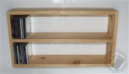 Solid White Pine Real Wood Floating Box Shelf, Rectangular, CD Shelf, Handmade,Loving Truth