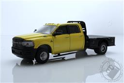 Dually Drivers Series 10 - 2020 Ram 3500 Tradesman Dually Flatbed - Construction Yellow,Greenlight Collectibles 